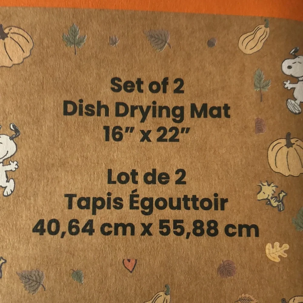 Peanuts Halloween Pirate Charlie Brown Drying Mats